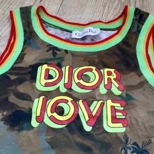 Vintage Christian Dior Love Rasta Croc Tank Top